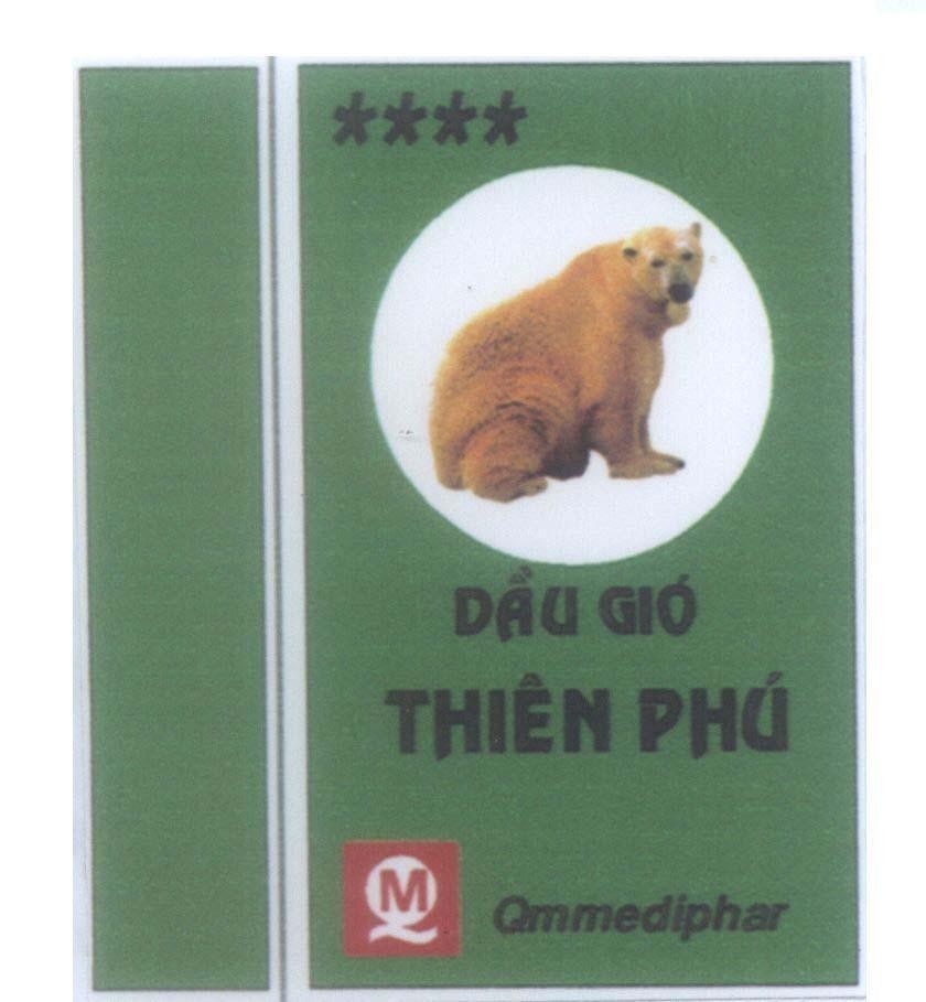 Mẫu nhãn hiệu Dầu Gió Thiên Phú Q M Qmmediphar