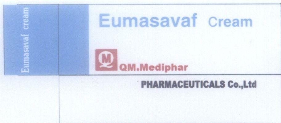 Mẫu nhãn hiệu Eumasavaf Cream PHARMACEUTICALS Co., Ltd Q M QM.Mediphar