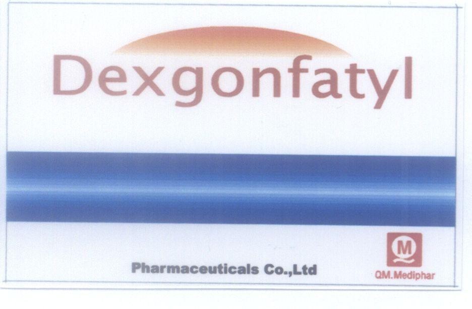 Mẫu nhãn hiệu Dexgonfatyl Pharmaceuticals Co.,Ltd Q M QM.Mediphar