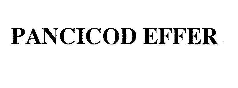 Mẫu nhãn hiệu PANCICOD EFFER