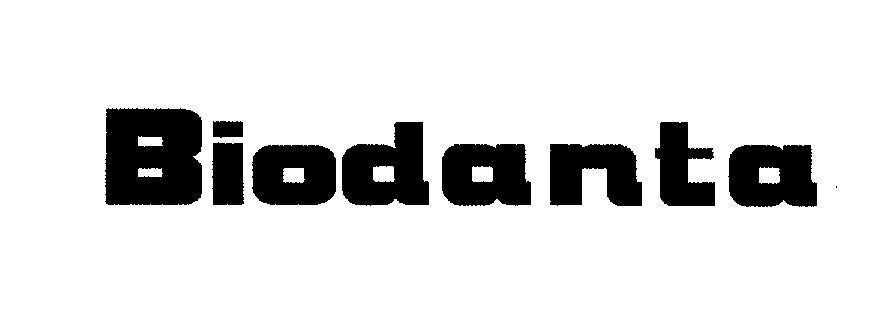 Mẫu nhãn hiệu Biodanta