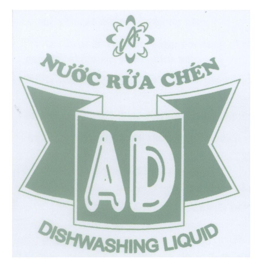 Mẫu nhãn hiệu A D Nước Rửa Chén AD DISHWASHING LIQUID