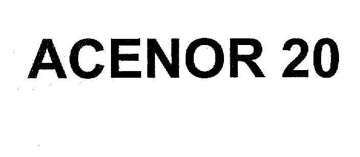 Mẫu nhãn hiệu ACENOR 20