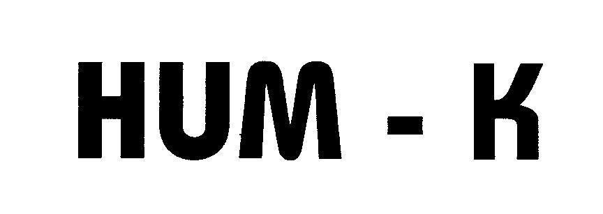 Mẫu nhãn hiệu HUM - K