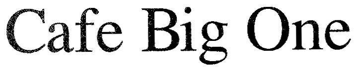 Mẫu nhãn hiệu Cafe Big One