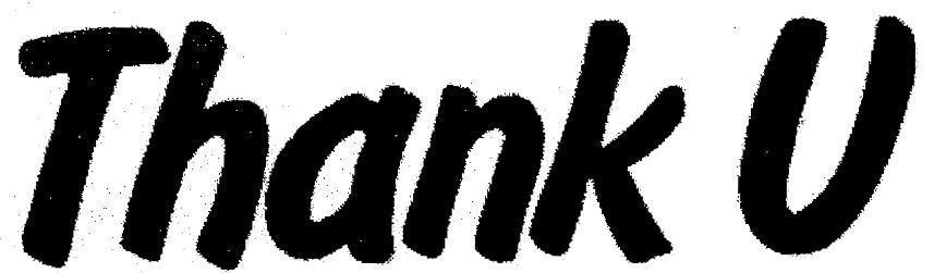 Mẫu nhãn hiệu Thank U
