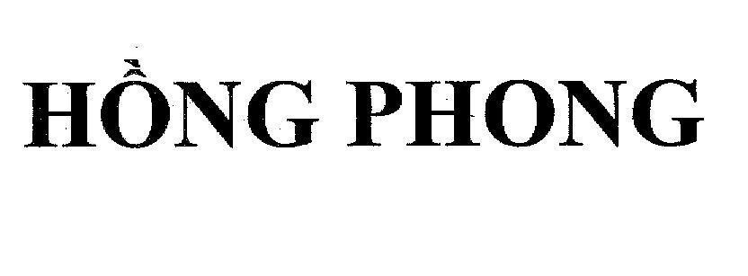 Mẫu nhãn hiệu Hồng Phong