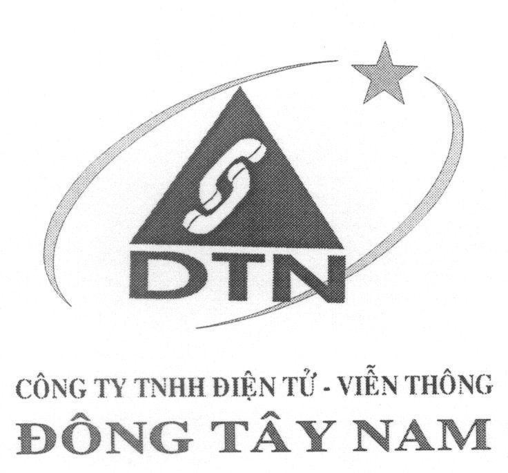 Mẫu nhãn hiệu DTN Công ty TNHH Điện Tử - Viễn Thông Đông Tây Nam