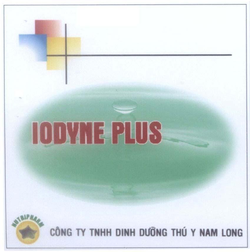 Mẫu nhãn hiệu IODYNE PLUS NUTRIPHARM Công Ty TNHH Dinh Dưỡng Thú Y Nam Long