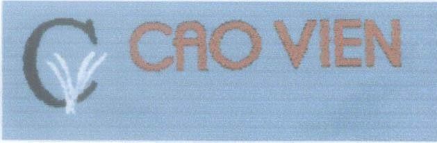 Mẫu nhãn hiệu CV C V CAO VIEN