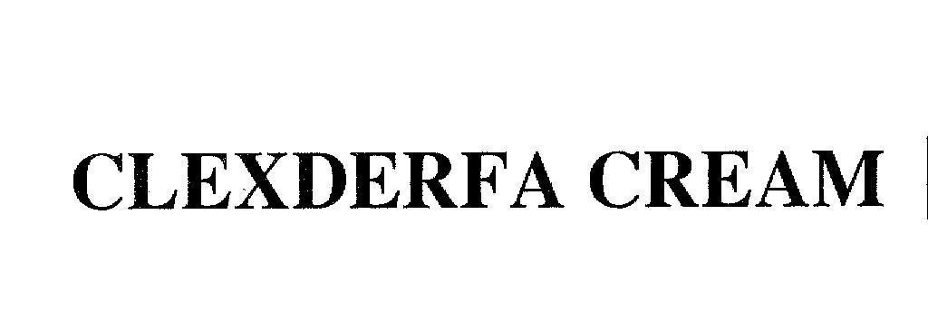 Mẫu nhãn hiệu CLEXDERFA CREAM