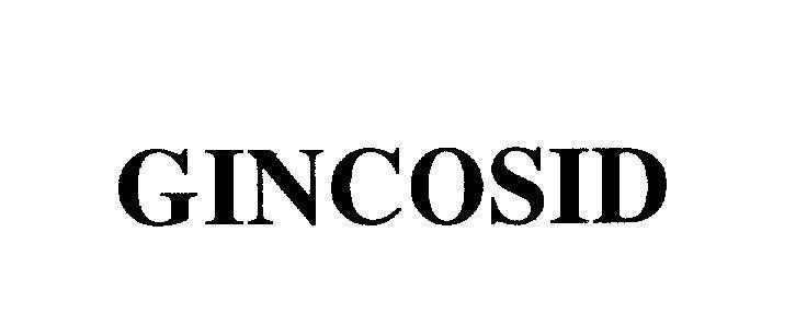 Mẫu nhãn hiệu GINCOSID