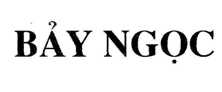 Mẫu nhãn hiệu Bảy Ngọc