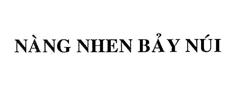 Mẫu nhãn hiệu Nàng nhen bảy núi