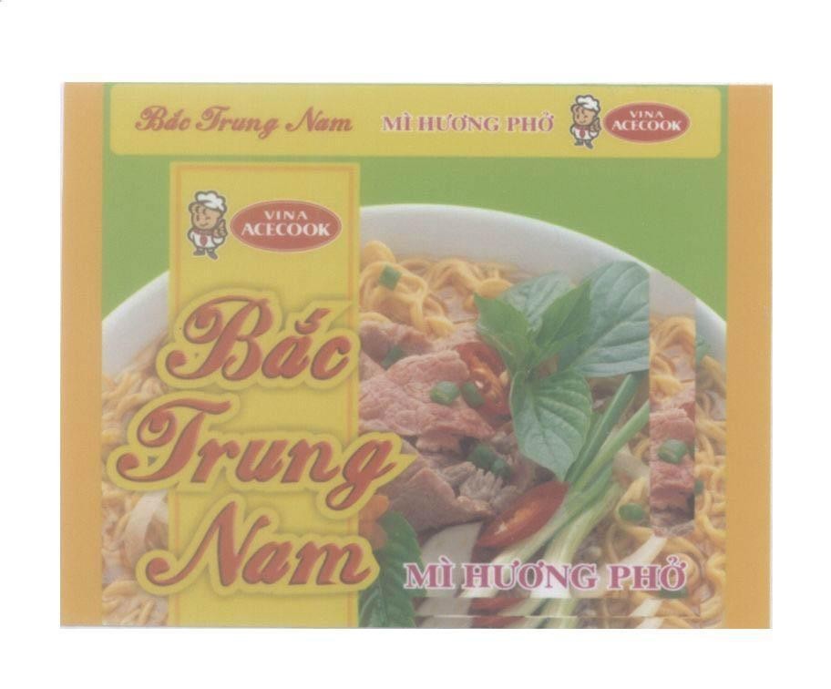 Mẫu nhãn hiệu Bắc Trung Nam Mì Hương Phở VINA ACECOOK