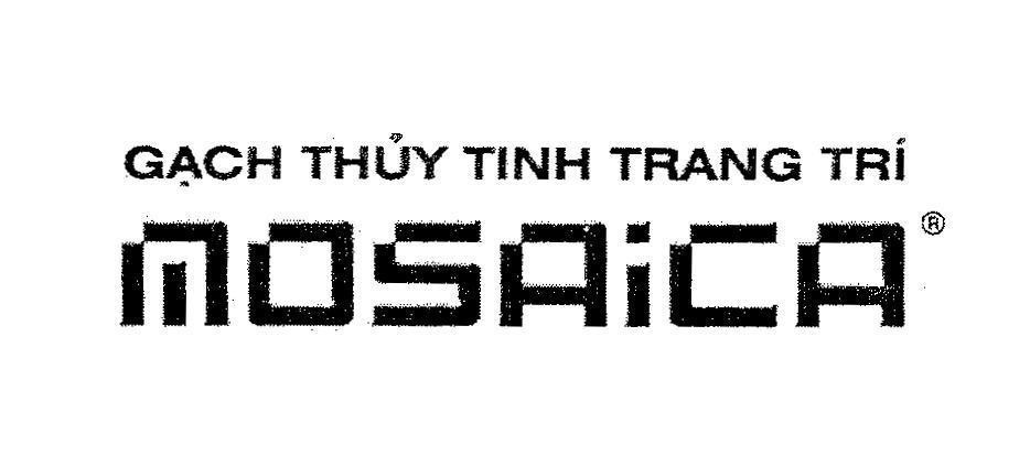 Mẫu nhãn hiệu Gạch Thuỷ Tinh Trang Trí mosaica R