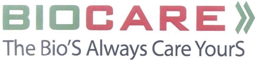 Mẫu nhãn hiệu BIOCARE The Bio'S Always Care YourS