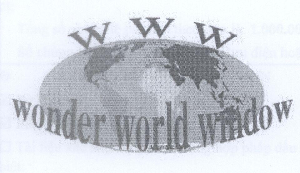 Mẫu nhãn hiệu WWW Wonder world window