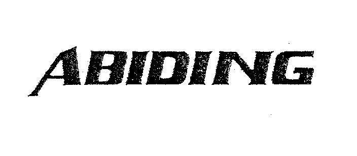 Mẫu nhãn hiệu ABIDING