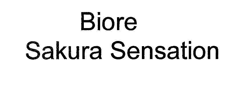 Mẫu nhãn hiệu Biore Sakura Sensation