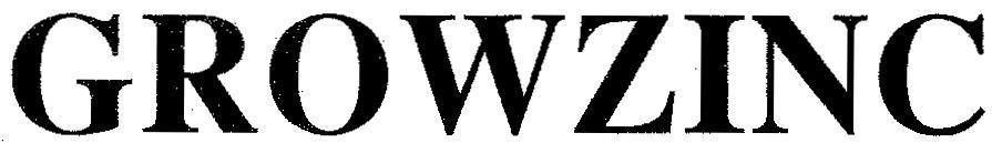 Mẫu nhãn hiệu GROWZINC