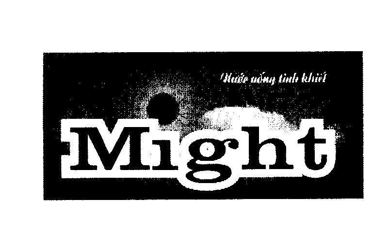 Mẫu nhãn hiệu Might Nước uống tinh khiết