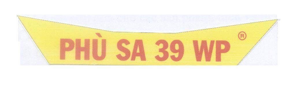 Mẫu nhãn hiệu Phù Sa 39 WP