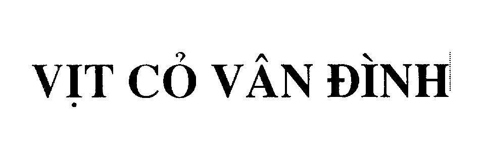 Mẫu nhãn hiệu Vịt Cỏ Vân Đình