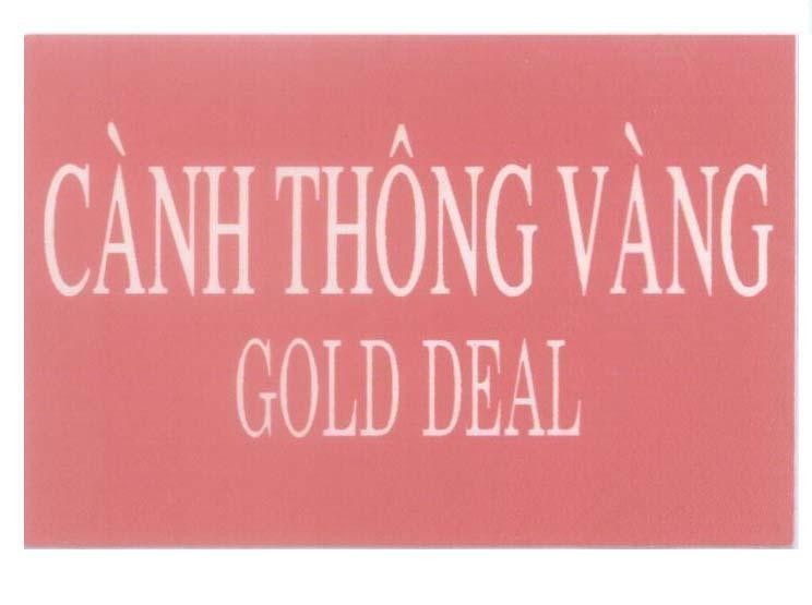 Mẫu nhãn hiệu Cành thông vàng GOLD DEAL