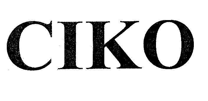 Mẫu nhãn hiệu CIKO