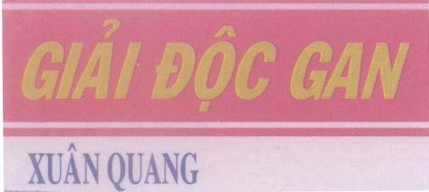 Mẫu nhãn hiệu Giải độc gan Xuân Quang