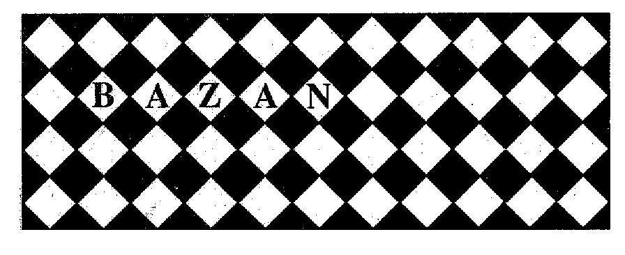 Mẫu nhãn hiệu B A Z A N BAZAN