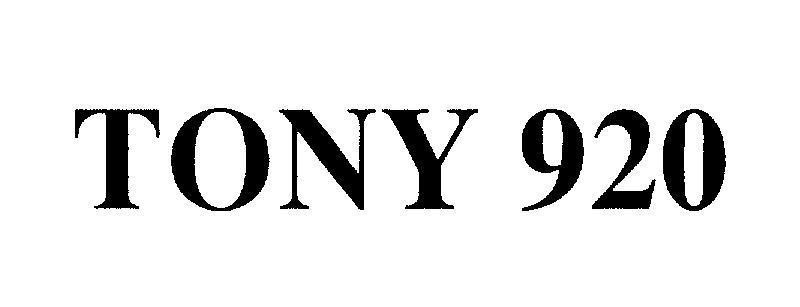 Mẫu nhãn hiệu TONY 920