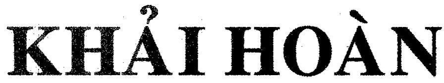 Mẫu nhãn hiệu Khải Hoàn