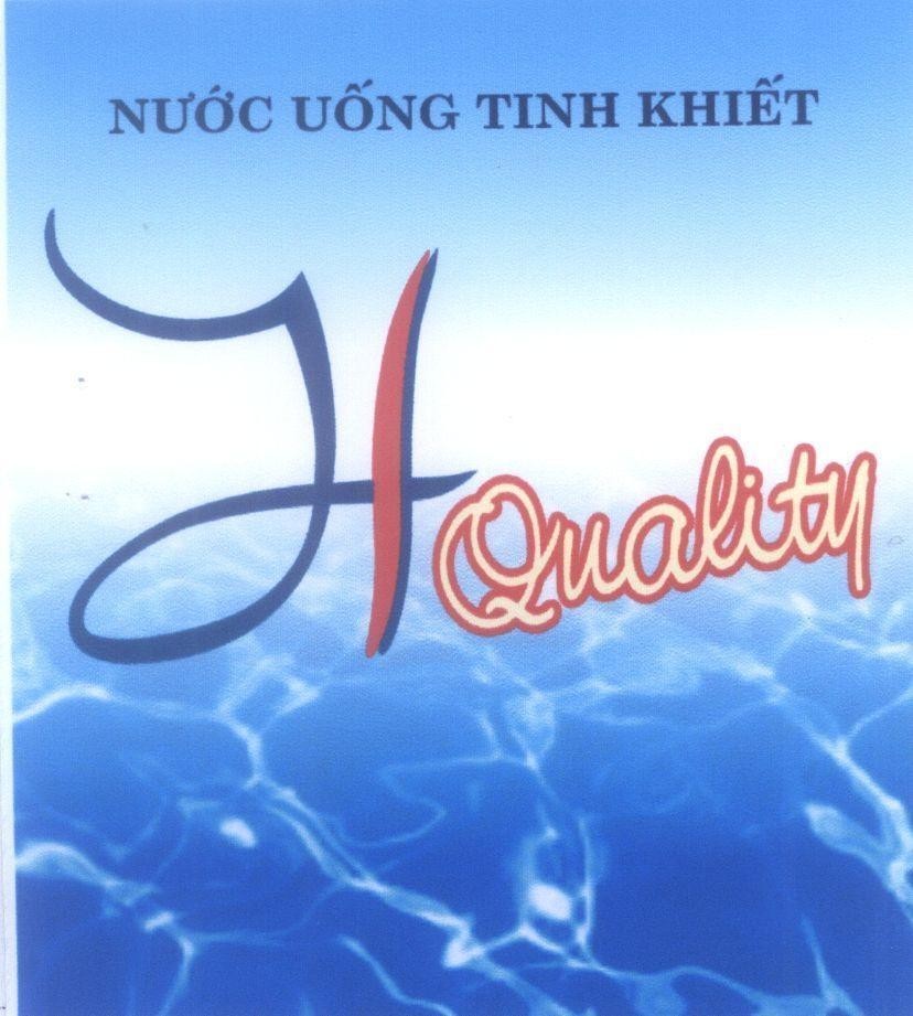 Mẫu nhãn hiệu Nước uống tinh khiết H Quality
