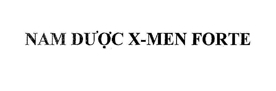 Mẫu nhãn hiệu Nam dược X - MEN FORTE