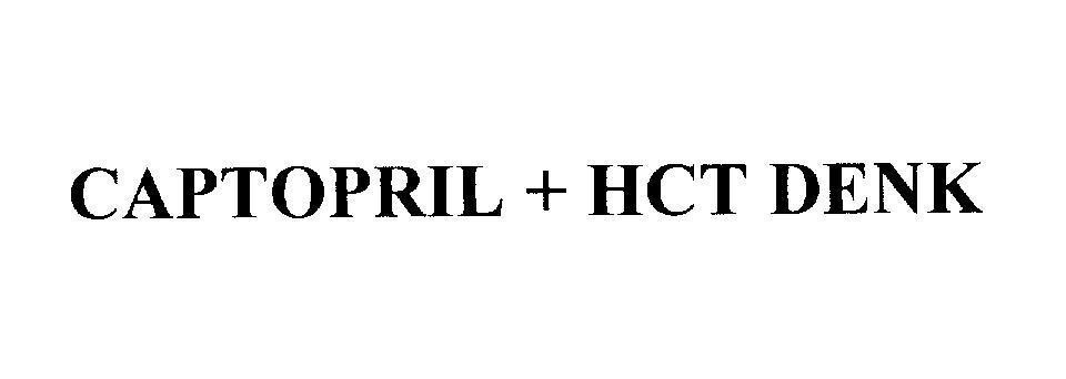 Mẫu nhãn hiệu CAPTOPRIL + HCT DENK