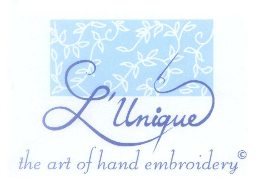Mẫu nhãn hiệu L'Unique the art of hand embroidery