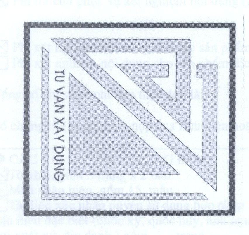 Mẫu nhãn hiệu TU VAN XAY DUNG