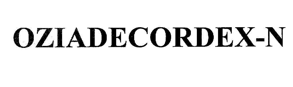 Mẫu nhãn hiệu OZIADECORDEX - N
