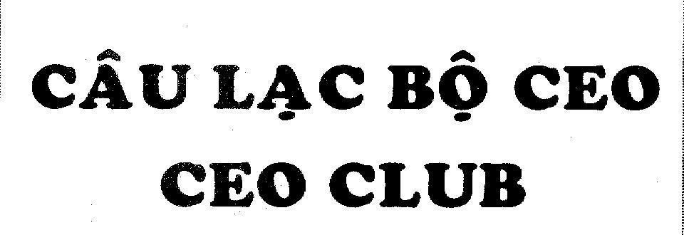Mẫu nhãn hiệu Câu lạc bộ CEO CEO CLUB