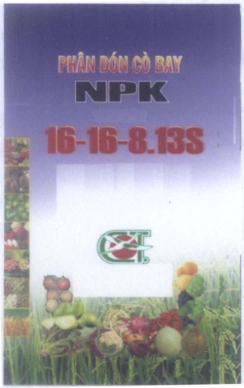 Mẫu nhãn hiệu C T CT Phân Bón Cò Bay NPK 16-16-8.13S