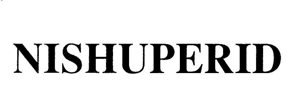Mẫu nhãn hiệu NISHUPERID