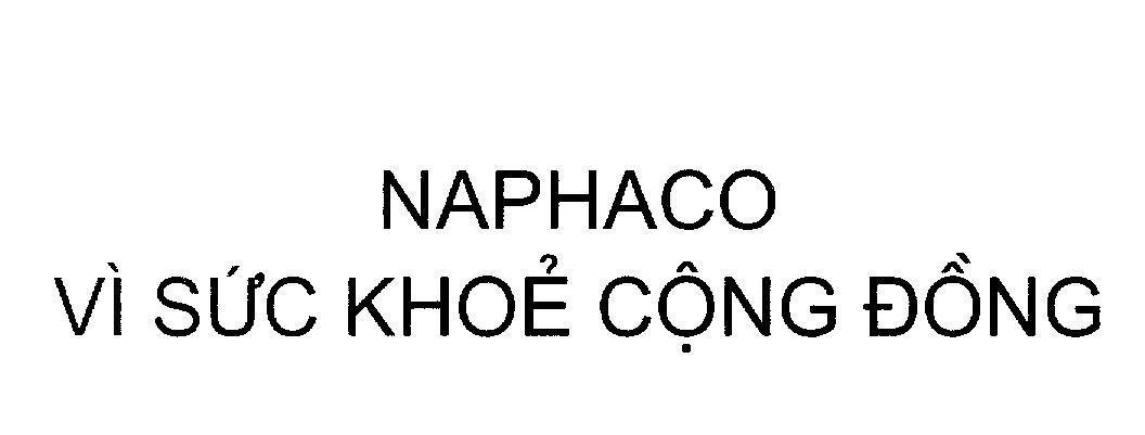 Mẫu nhãn hiệu NAPHACO Vì Sức Khỏe Cộng Đồng