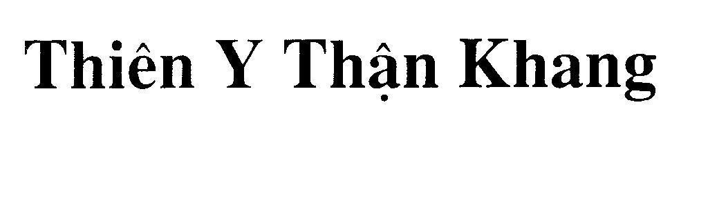 Mẫu nhãn hiệu Thiên Y Thận Khang