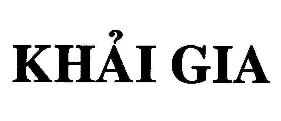 Mẫu nhãn hiệu Khải Gia
