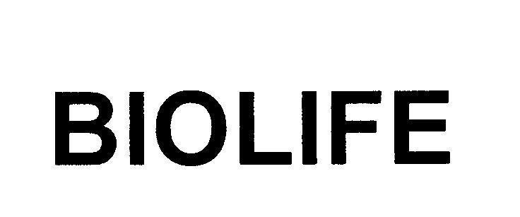Mẫu nhãn hiệu BIOLIFE
