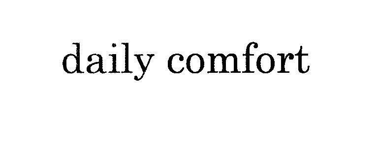 Mẫu nhãn hiệu daily comfort