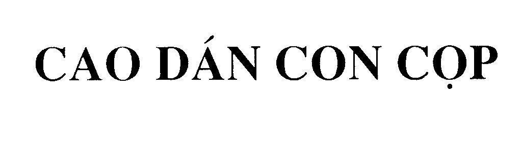 Mẫu nhãn hiệu Cao dán con cọp