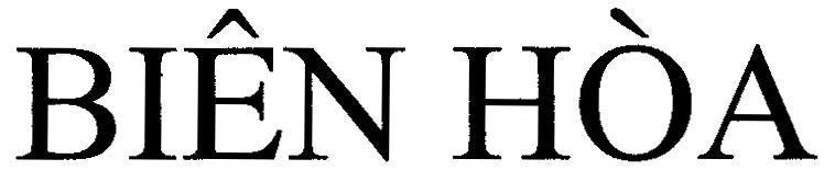 Mẫu nhãn hiệu Biên Hoà